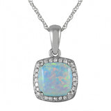 October Birthstone Diamond Necklace