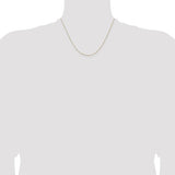 Quality Gold 14K Yellow Gold 18-inch .5mm Box Chain with Lobster Clasp – Model PEN1L-18