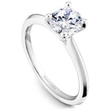 Noam Carver R047 – Classic Solitaire Engagement Ring, 14K White Gold