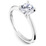 Noam Carver R047 – Classic Solitaire Engagement Ring, 14K White Gold