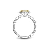 Noam Carver R057-02A – Vintage Oval Halo Diamond Engagement Ring, 14K/18K Gold or Platinum