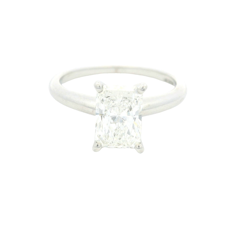 1 1/2CT Radiant Solitare Engagement Ring - Lab Grown