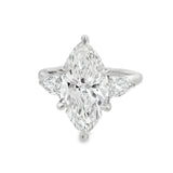 4CT Marquise Three Stone Engagement Ring - Lab Grown