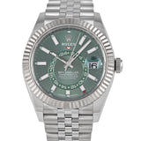 Rolex Sky-Dweller 326934 Mint Green Dial Jubilee Bracelet