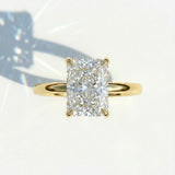 14kt Yellow Gold 3ct Lab Grown TWD Classic Engagment Ring