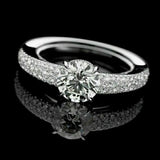 Quality Gold Round Moissanite Stone 7.2mm DEF