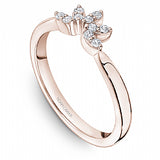 Noam Carver Stackable Ring with Marquise Diamond in 14k Rose Gold