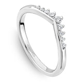 Noam Carver STC25-1W V-Shaped Diamond Nesting Band – Customizable in 14K/18K Gold or Platinum