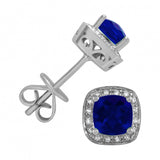 September Birthstone Diamond Earrings