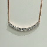 10K Rose Gold Diamond Necklace 
0.10CTW Diamonds 
Adjustable...