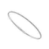 White Gold 1/5CTW Fashion Diamond Flexi Bangle