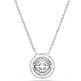 Swarovski Sublima pendant Round cut, White, Rhodium plated 5738246