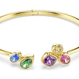 Swarovski Imber bangle Mixed cuts, Multicolored, 18K gold finish 5753259