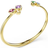 Swarovski Imber bangle Mixed cuts, Multicolored, 18K gold finish 5753259
