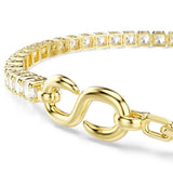 Swarovski Matrix bracelet Round cut, White, 18K gold finish 5753925