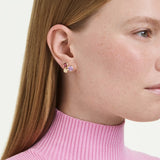 Swarovski Imber stud earrings Mixed cuts, Multicolored, 18K gold finish 5760019