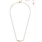 Swarovski Matrix necklace Round cut, White, 18K rose gold finish 5763823