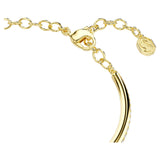 Swarovski Dextera bangle Round cut, White, Gold-tone plated. 5743568