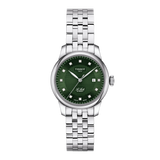 Tissot Le Locle Automatic Lady Watch – 29mm Green Dial with Diamond Indices Women's Watch T006.207.11.096.00