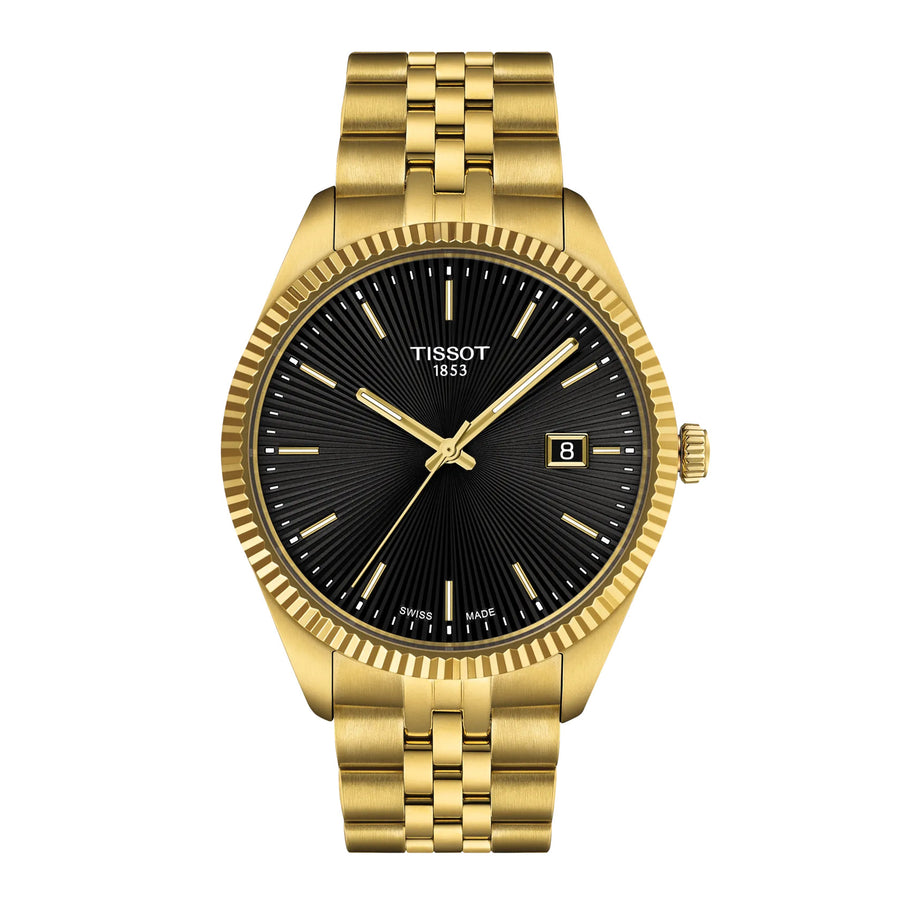 Tissot Watch Ballade 40mm T156.410.33.051.00 Gold Tone