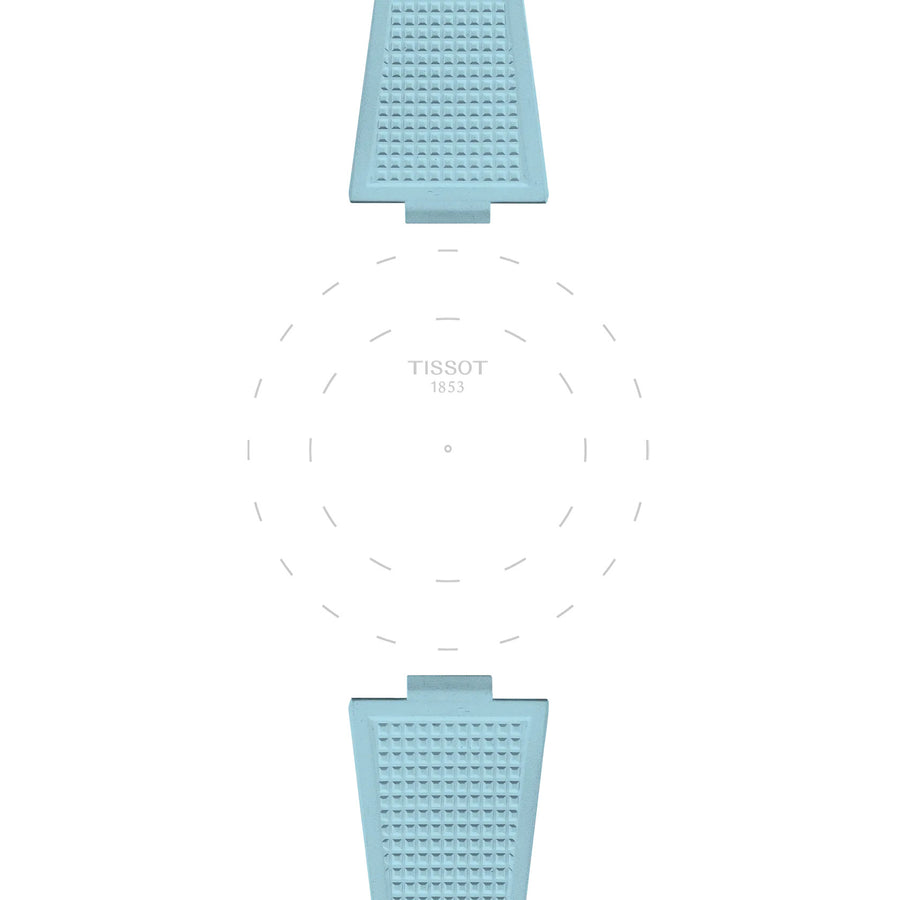 Tissot Official PRX Light Blue Rubber Strap
