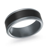 Tantalum And Carbon Fibre Band Satin Finish
