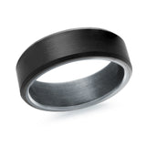 Tantalum And Carbon Fibre Band Flat Edges