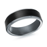 Tantalum And Carbon Fibre Band Satin Finish