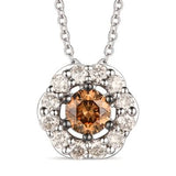 Le Vian - Chocolate And Nude Halo Diamond Necklace
