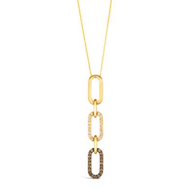 Le Vian - Chocolate And Nude Diamond Drop Neckalce