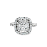 Neil Lane Double Halo Cushion Diamond Engagement Ring