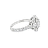 18KT Forever Mark Double Halo Center Of My Univers Ring