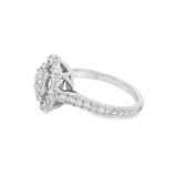 18KT Forever Mark Double Halo Center Of My Univers Ring