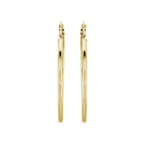 Stuller 20270:163846:P Hoop Earrings – 14K Yellow Gold, 25 mm Polished Tube Design