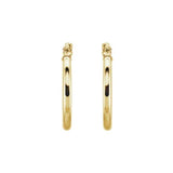 Stuller 20270:163842:P Hoop Earrings – 14K Yellow Gold, 20 mm Polished Tube Design