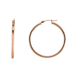 14K Rose 34 mm Hoop Earrings