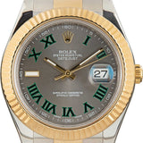 Rolex Watch Datejust II 41mm Wimbledon Dial 116333 Two Tone
