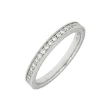 Diamonds Forever 14K White Gold Premium Millgrain Diamond Band – 0.20 CTW VS/D-F Diamonds (Model W981N)