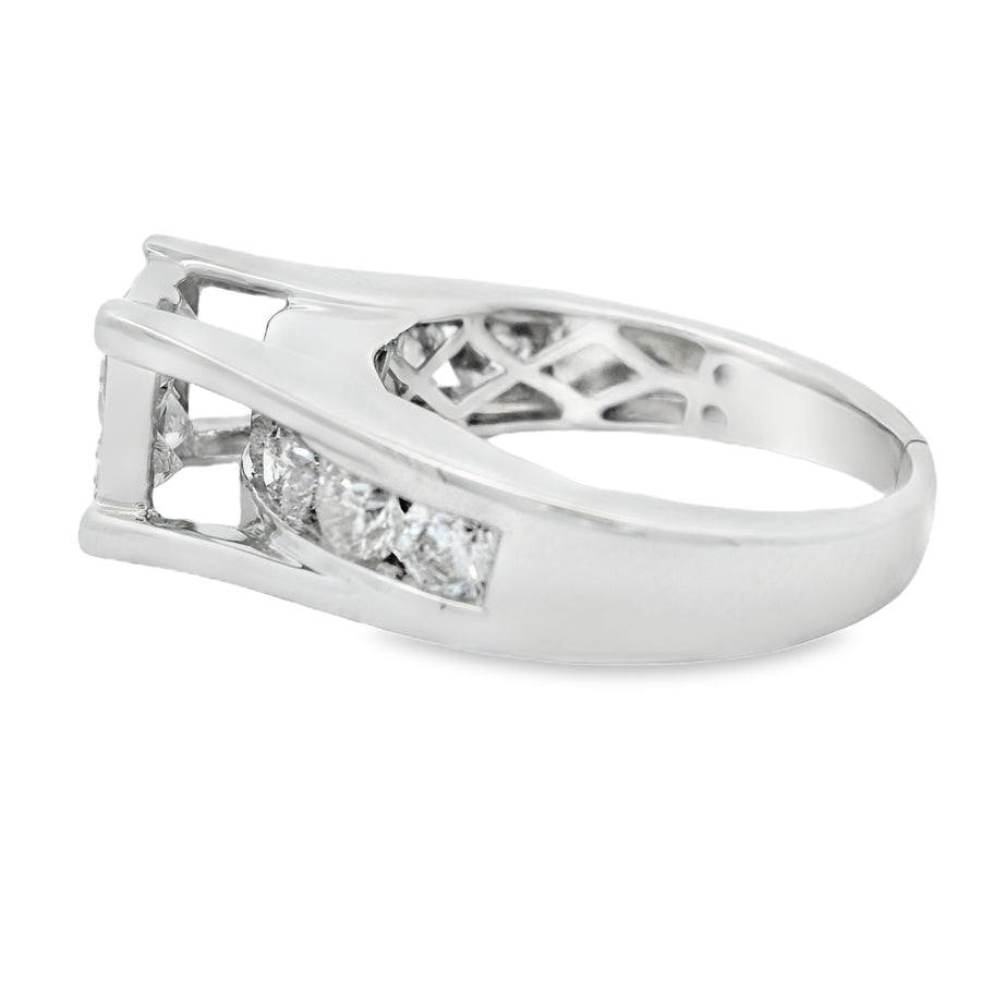 White Gold Quad 2CTW Diamond Engagement Ring