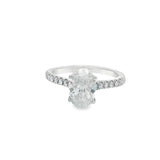 2CTW Oval Hidden Halo Wedding Set - Lab Grown
