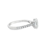 2CTW Oval Hidden Halo Wedding Set - Lab Grown