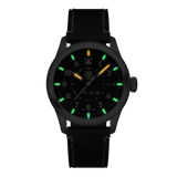 Luminox XA.9521 – P‑38 Lightning® GMT 42mm Pilot Watch, Sapphire Crystal, Dual Time Zone