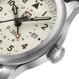 Luminox XA.9527 – P‑38 Lightning® GMT 42mm Pilot Watch, Sapphire Crystal, Dual Time Zone