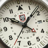 Luminox XA.9527 – P‑38 Lightning® GMT 42mm Pilot Watch, Sapphire Crystal, Dual Time Zone