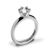 14k White Gold A. Jaffe ME1560 Classics Solitaire Engagement Ring