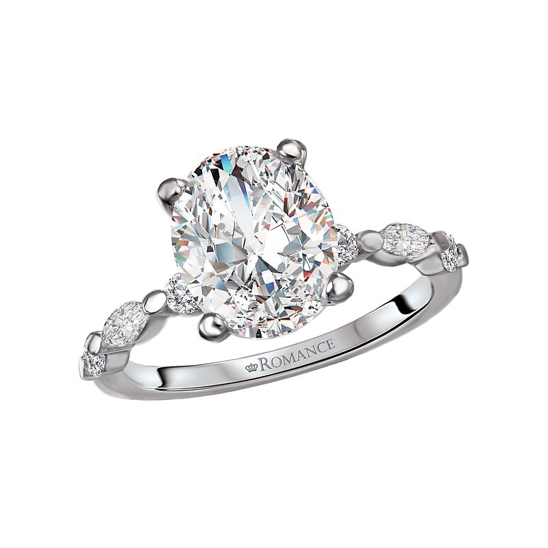 Romance Semi-Mount Diamond Engagement Ring