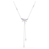 Swarovski Ariana Grande x Swarovski Y necklace Mixed cuts, Dragonfly, Multicolored, Rhodium plated 5749183