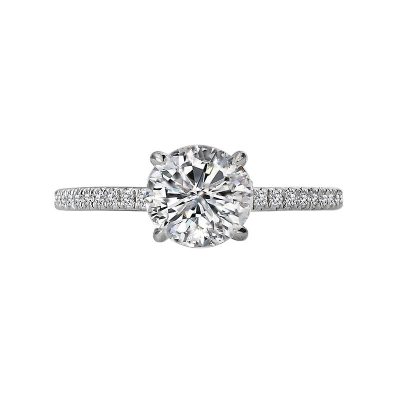 Romance Peg Head Semi-Mount Diamond Ring