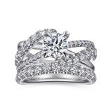Gabriel & Co. Zaira – 14K White Gold Round Diamond Engagement Ring (ER12337R4W44JJ, 0.75 ct) – Shot 3