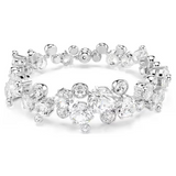 Swarovski Constella bracelet Mixed cuts, White, Rhodium plated